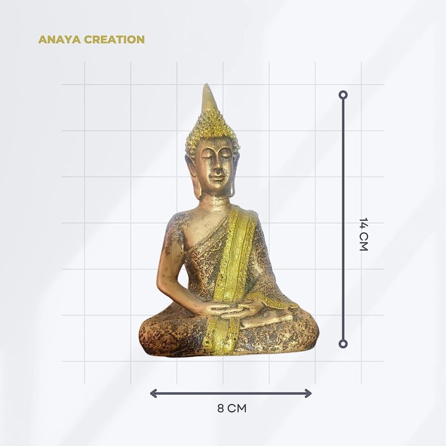 Anaya Decore Sitting Buddha Idol Statue-1
